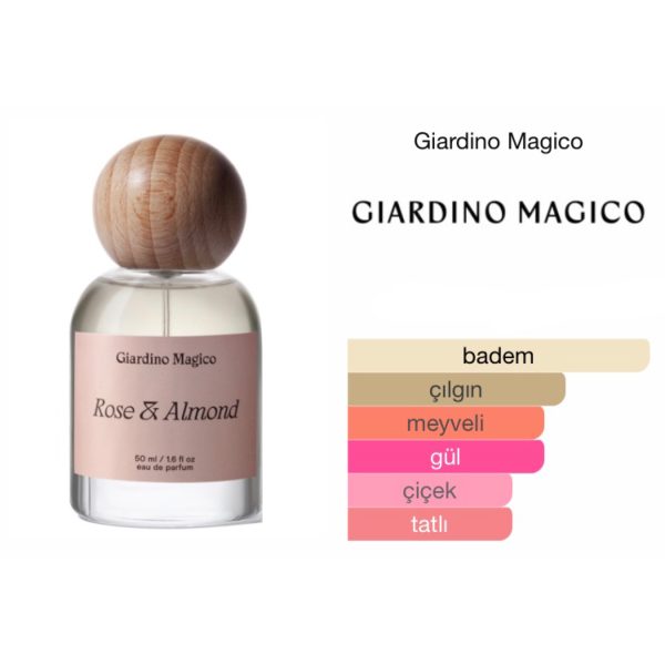 Giardino Magico Rose & Almond EDP 100 ML Unisex Parfüm - Görsel 2